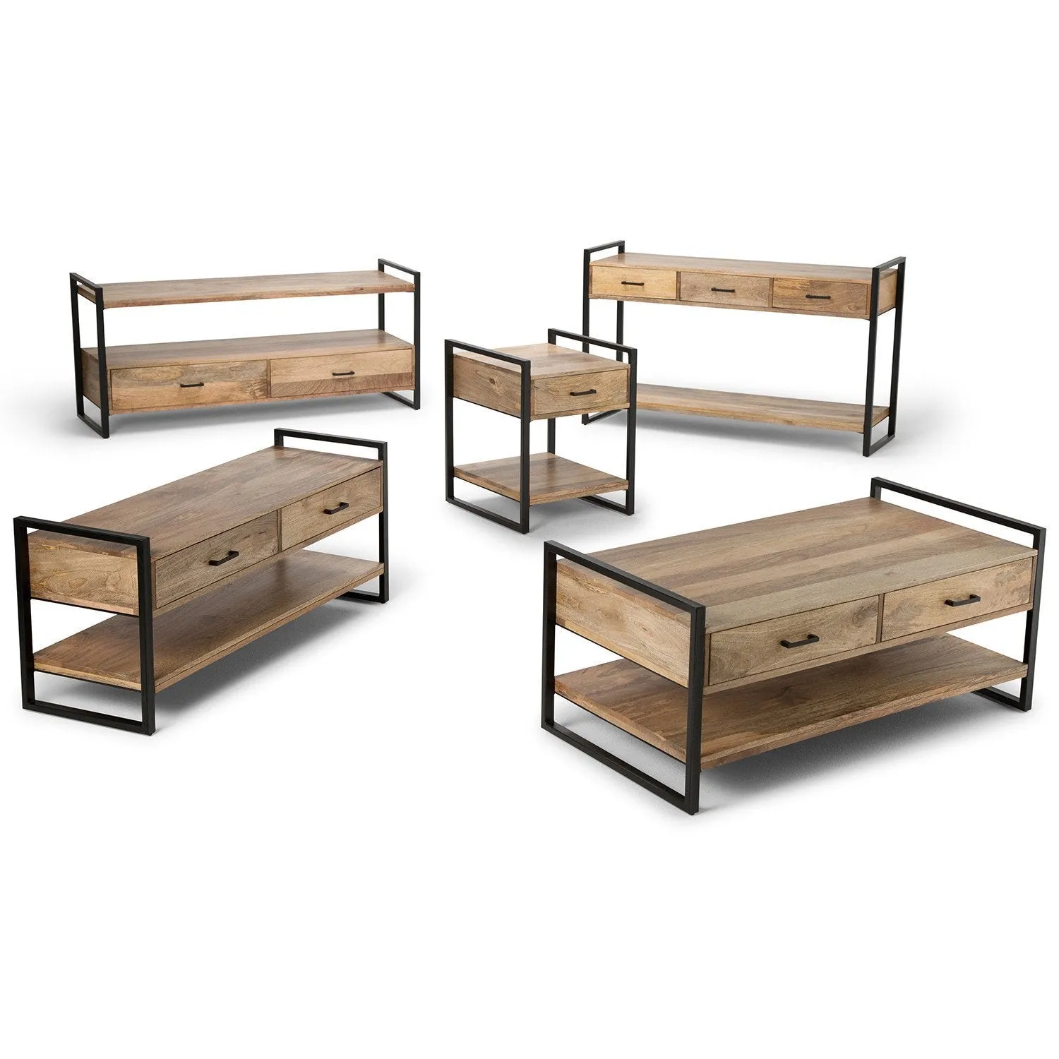 Riverside Console Sofa Table in Mango