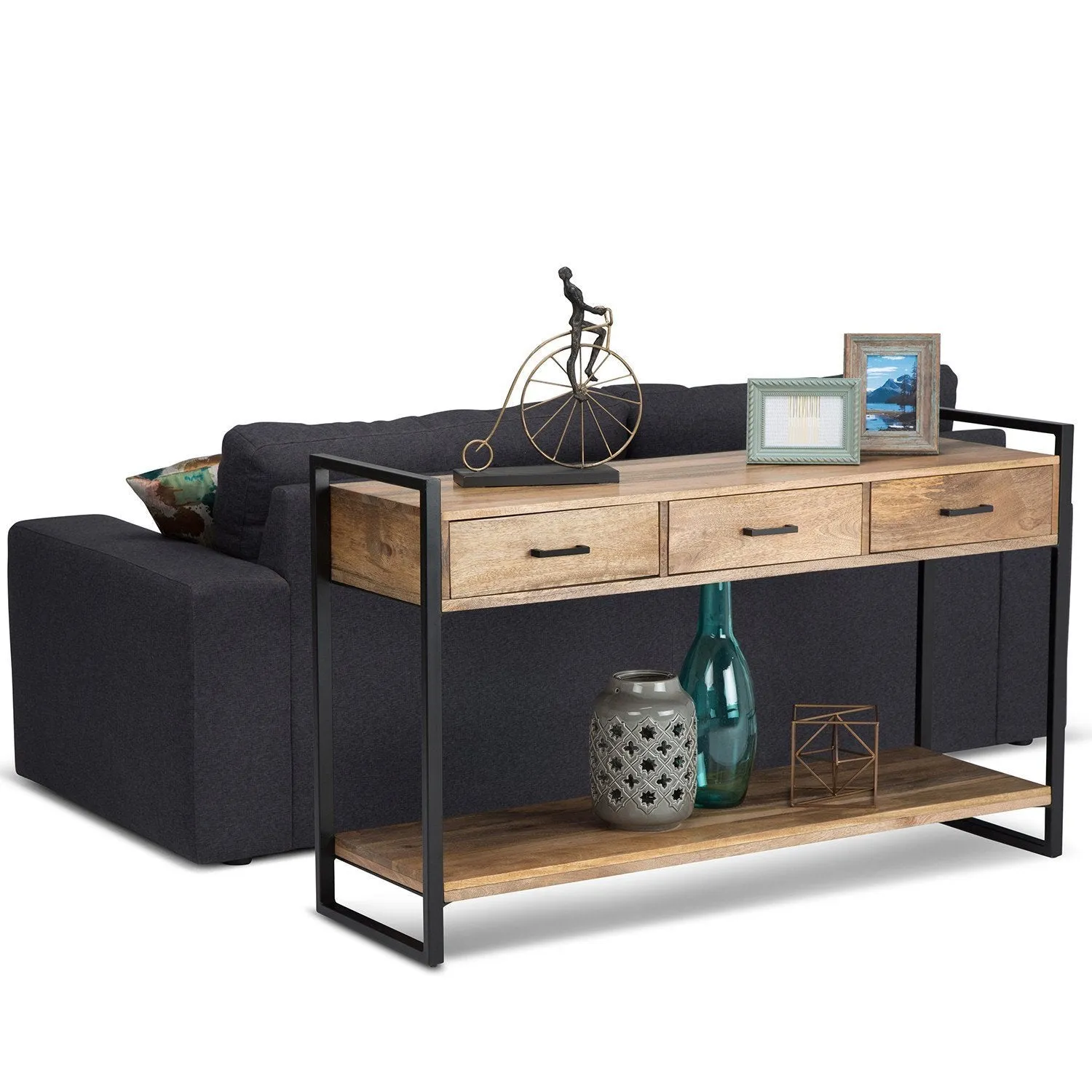 Riverside Console Sofa Table in Mango