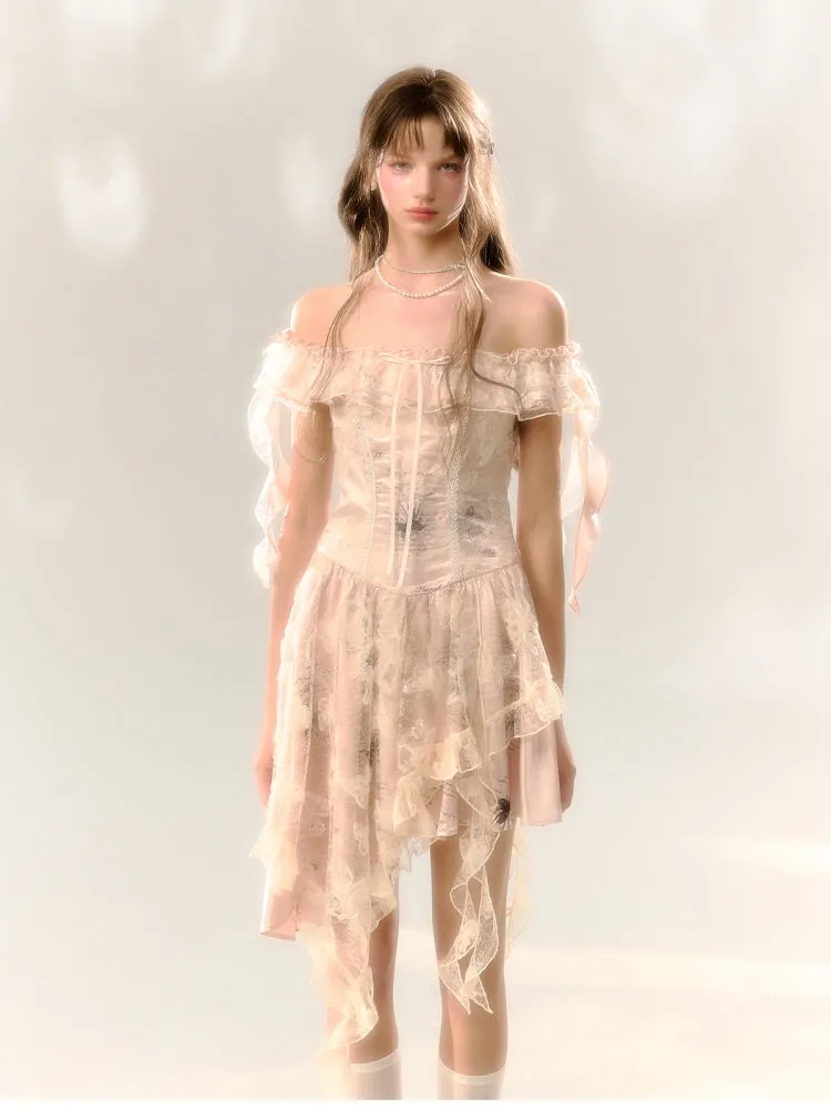 Romantic Lace Off-Shoulder Dress