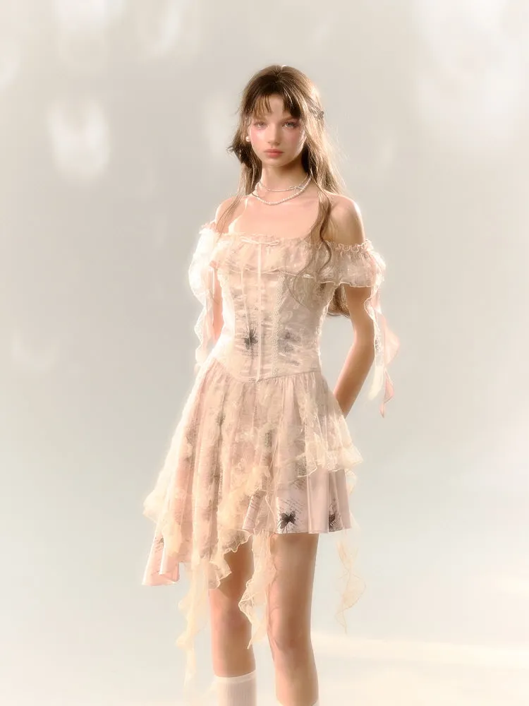Romantic Lace Off-Shoulder Dress
