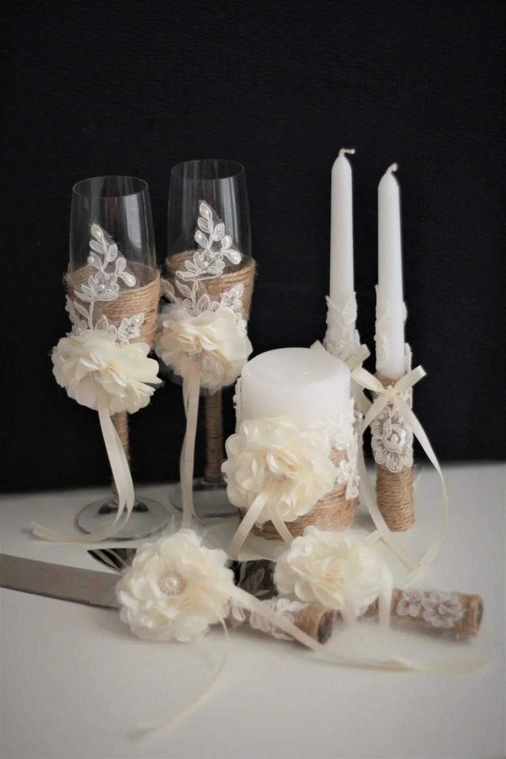 Rustic Flower Girl Basket and Rustic Ring Bearer Pillow