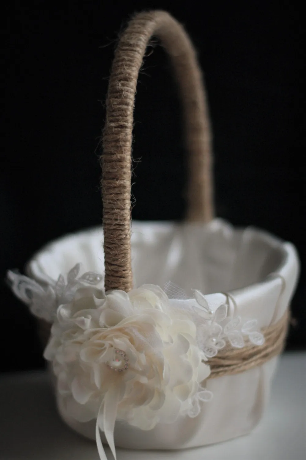 Rustic Flower Girl Basket