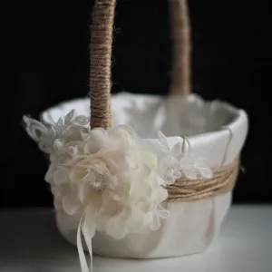 Rustic Flower Girl Basket