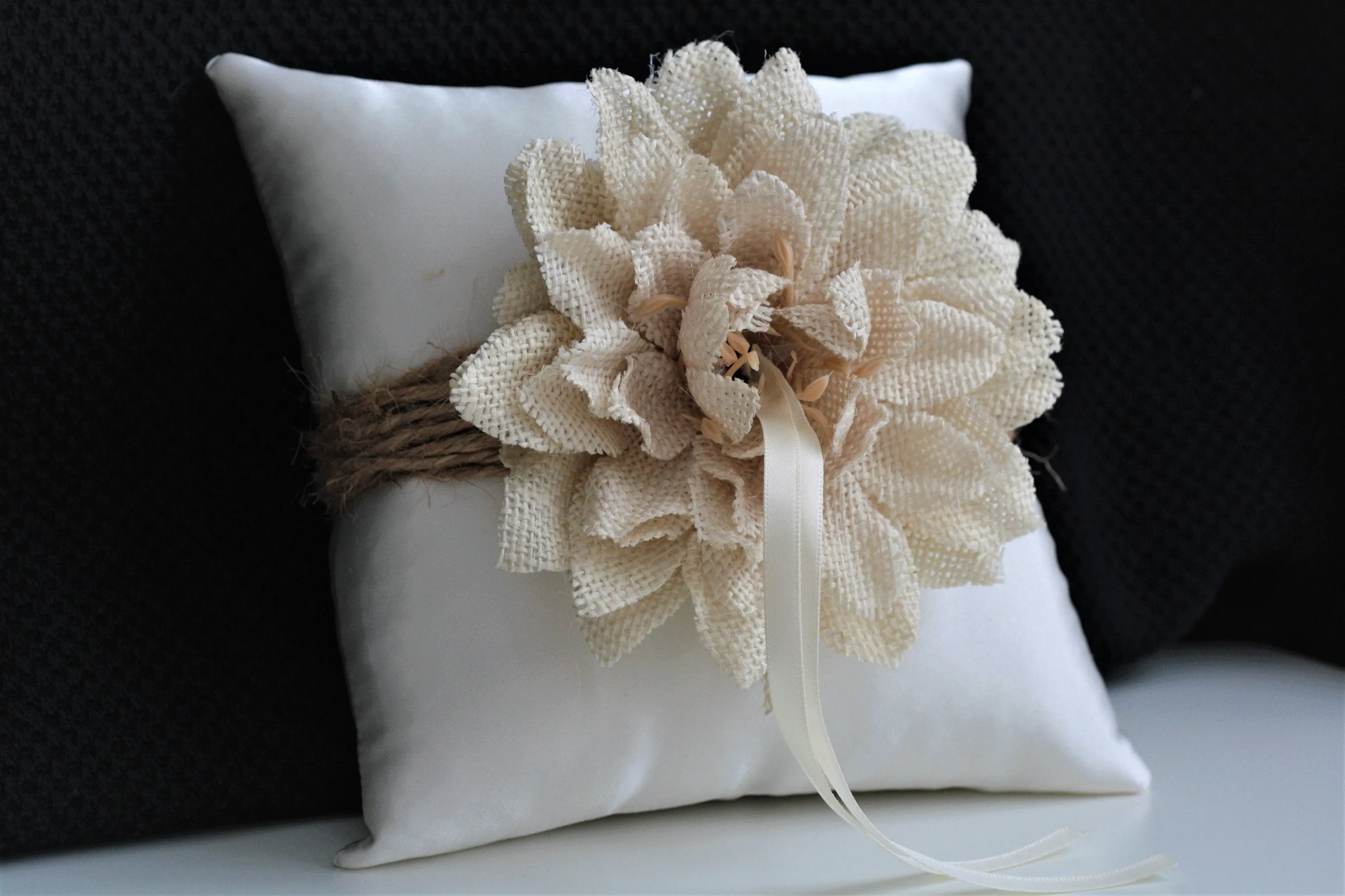 Rustic Wedding Decor, Flower Girl Basket and Ring Bearer Pillow Set, Wedding Accessories, Rustic Unity Candles, Wedding Decoration