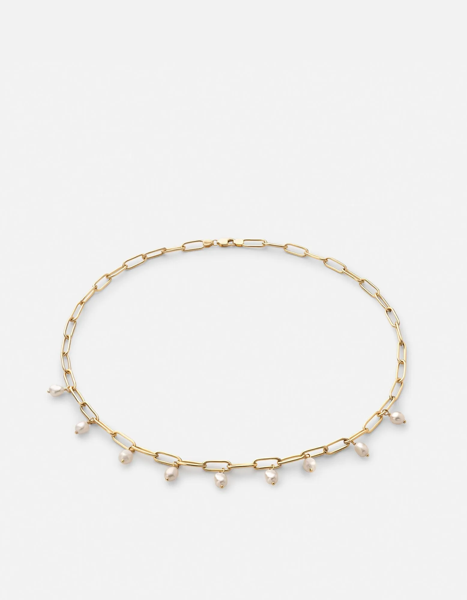 Sania Pearl Choker, Gold Vermeil
