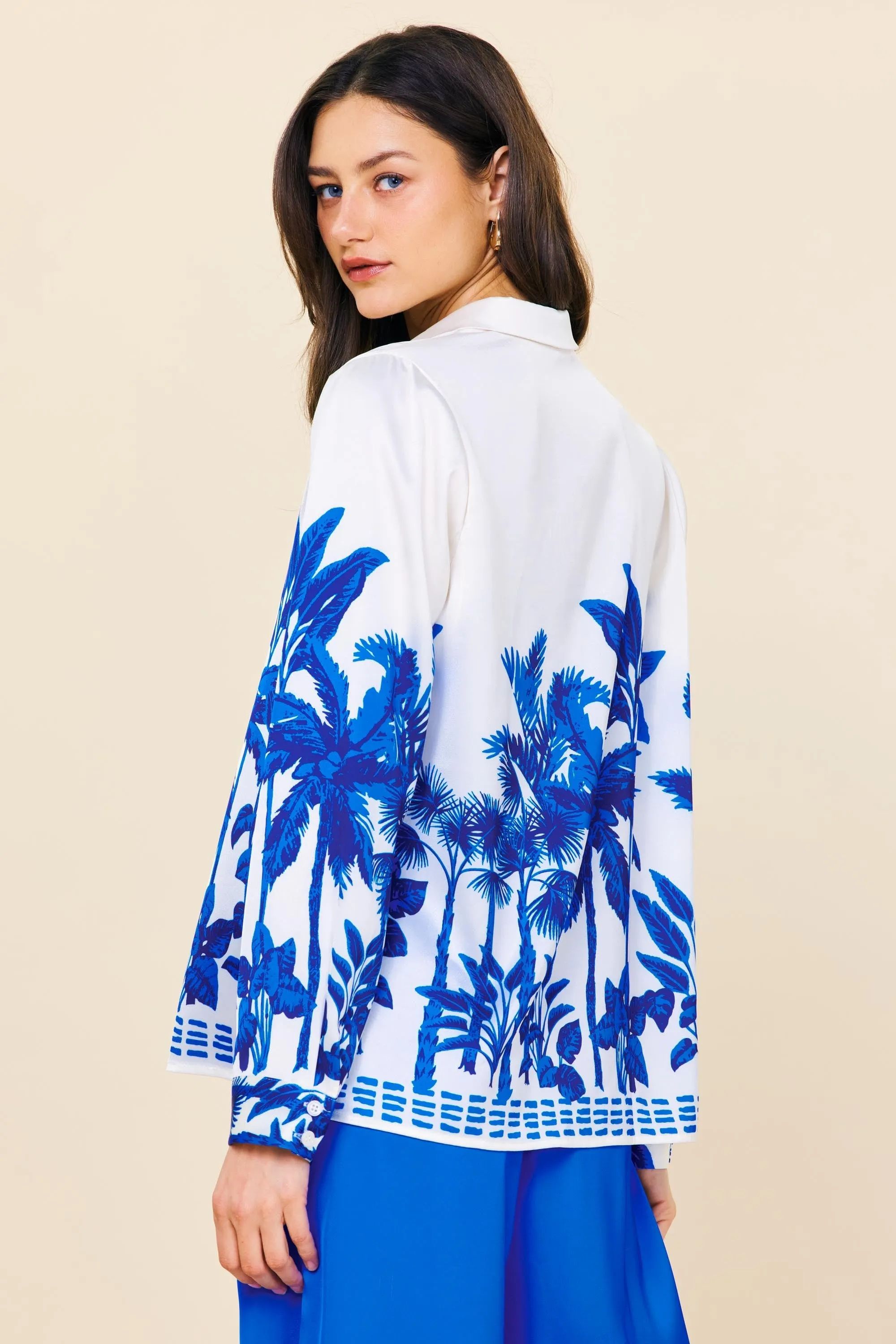 Satin Palm Blouse