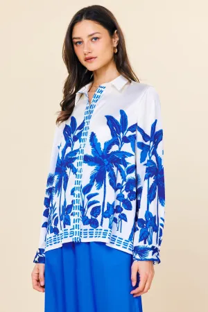 Satin Palm Blouse