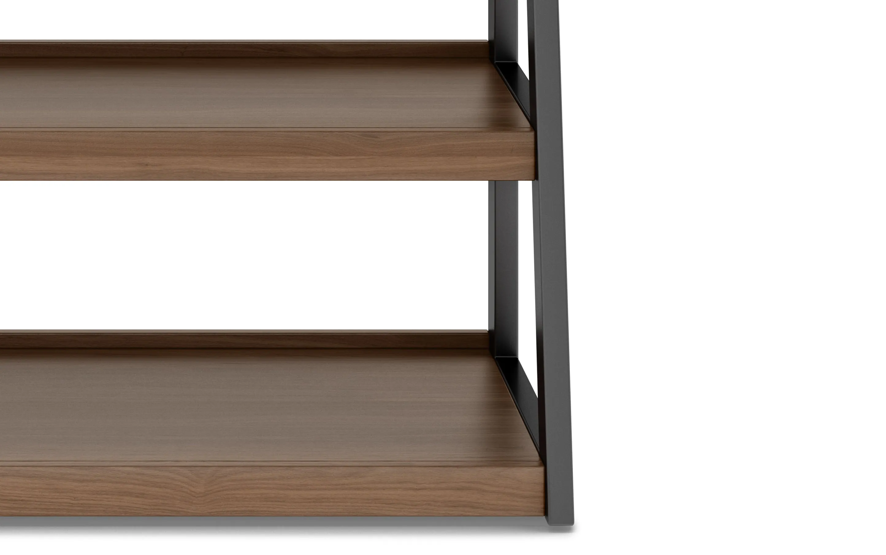 Sawhorse Solid Walnut Veneer and Metal TV Media Stand
