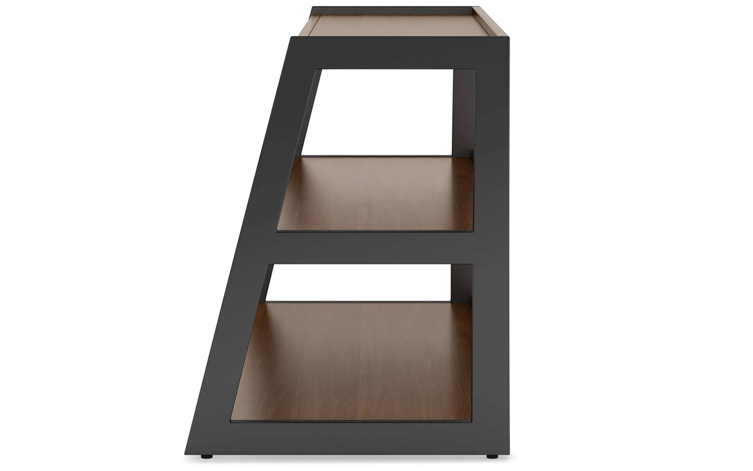 Sawhorse Solid Walnut Veneer and Metal TV Media Stand