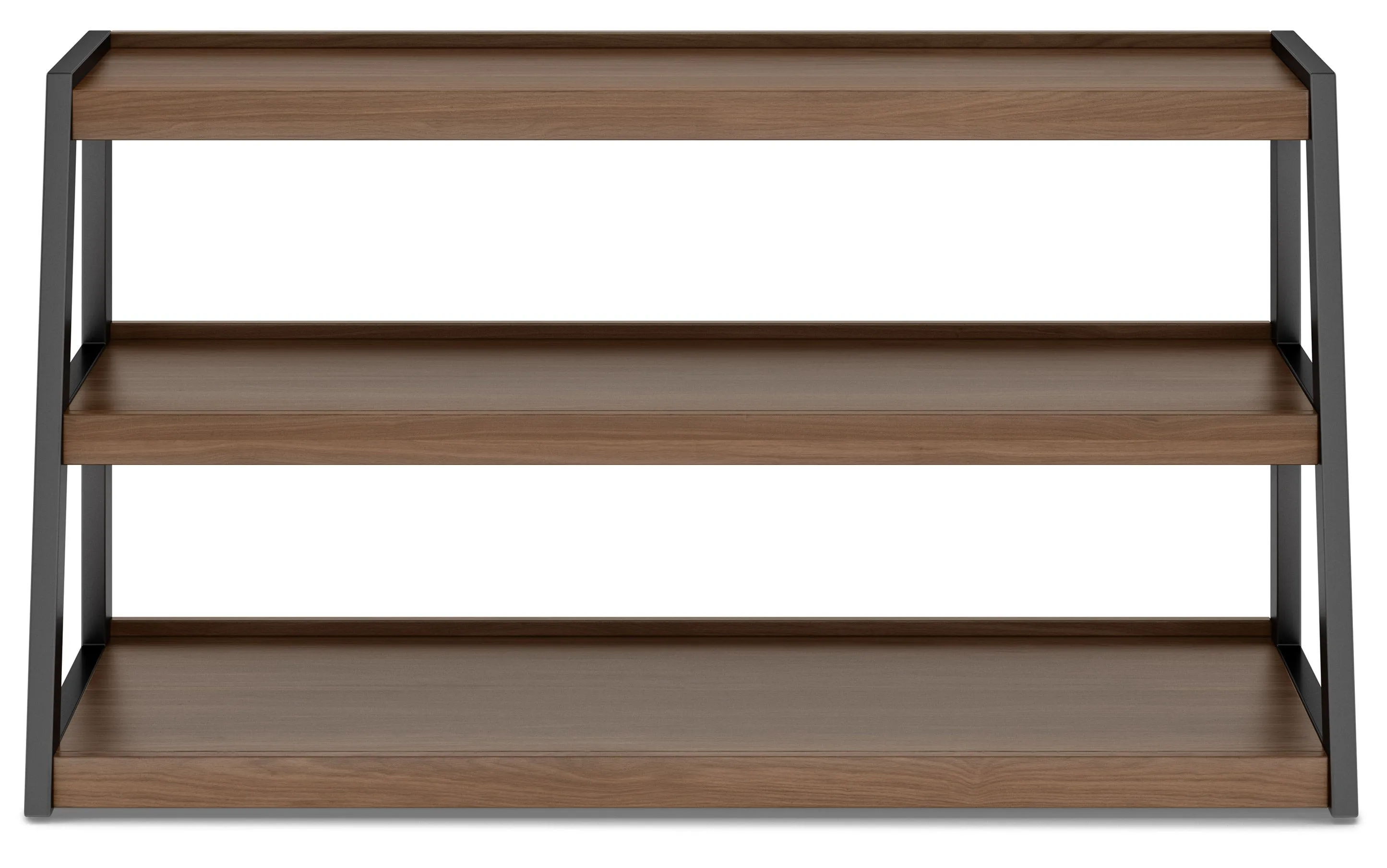 Sawhorse Solid Walnut Veneer and Metal TV Media Stand