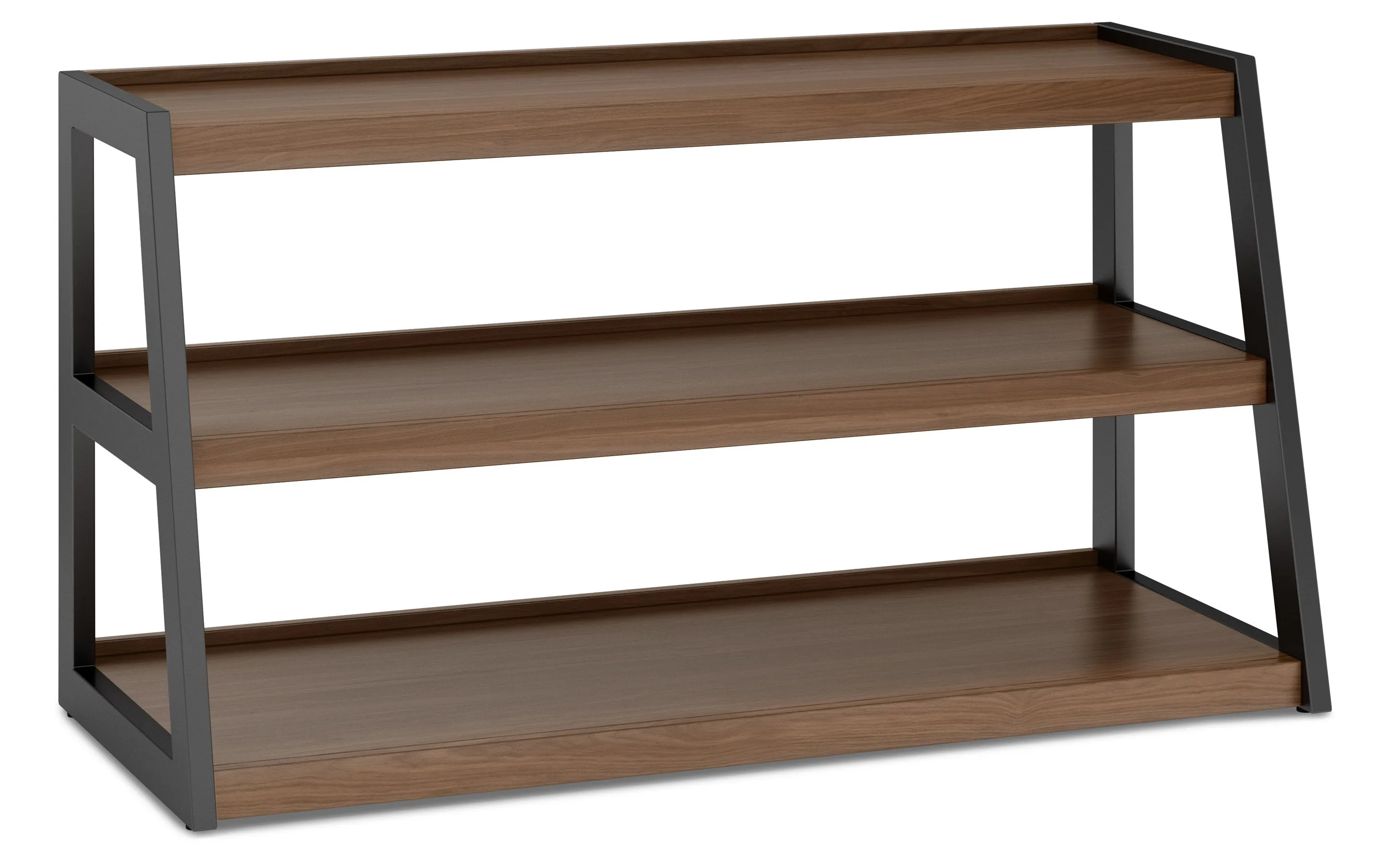 Sawhorse Solid Walnut Veneer and Metal TV Media Stand