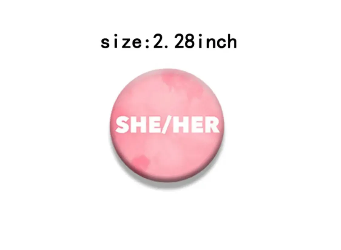 She/Her Pink Pronoun