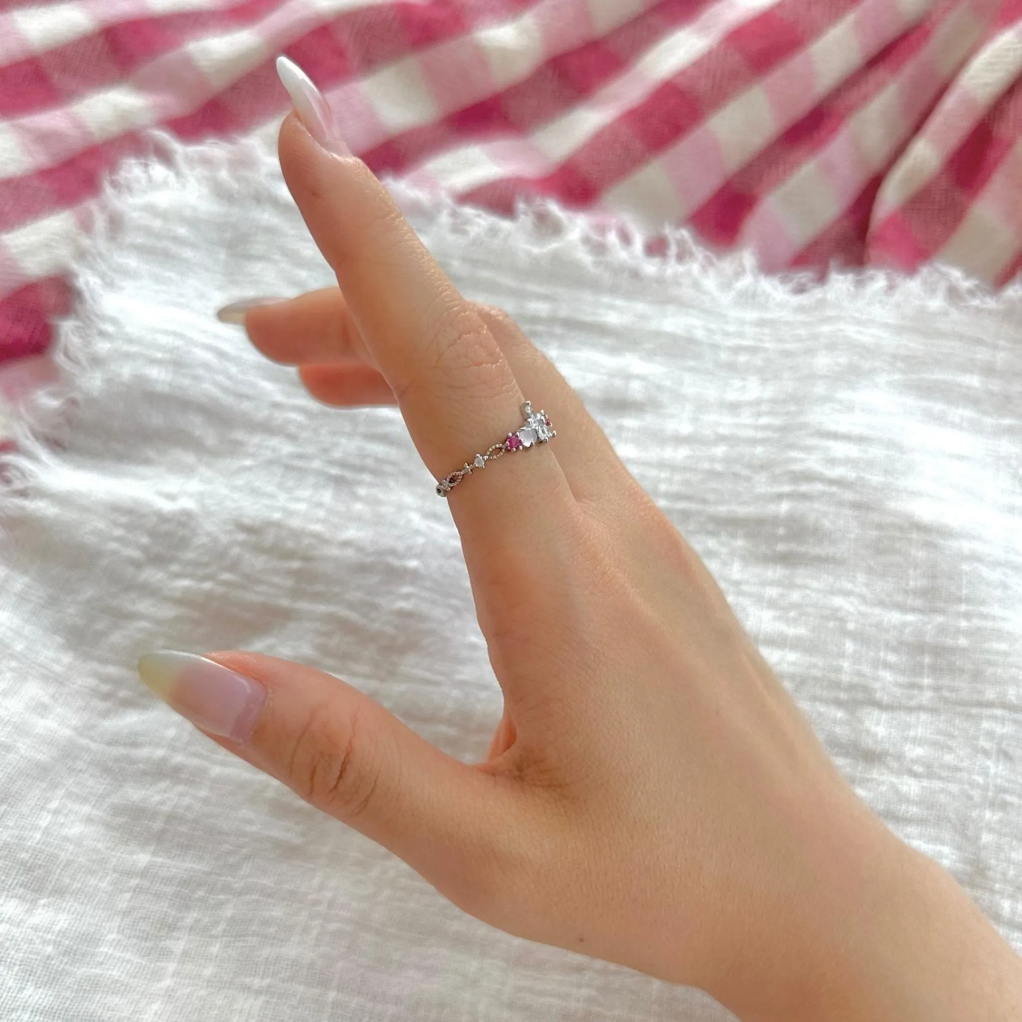 Silver Flower Ring - Riley