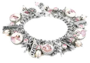 Silver Sugar Plum Fairy Charm Bracelet