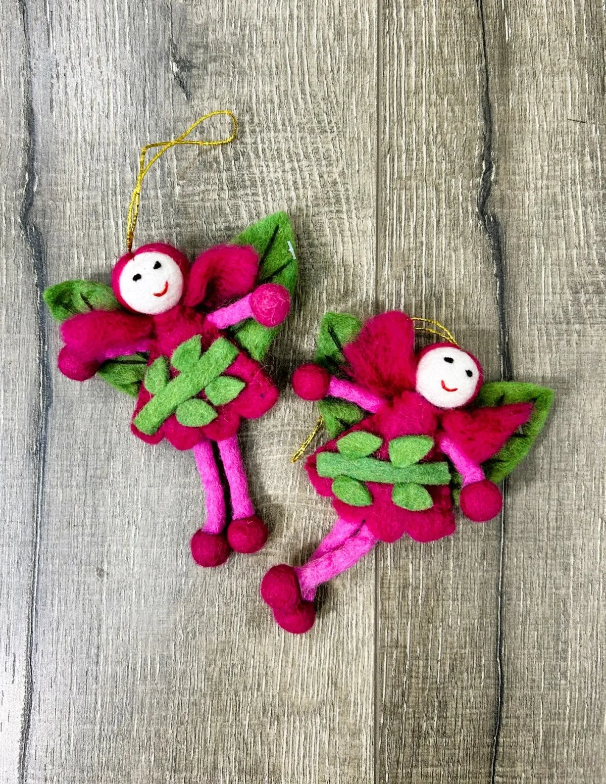 Small Felt Raspberry Fairy