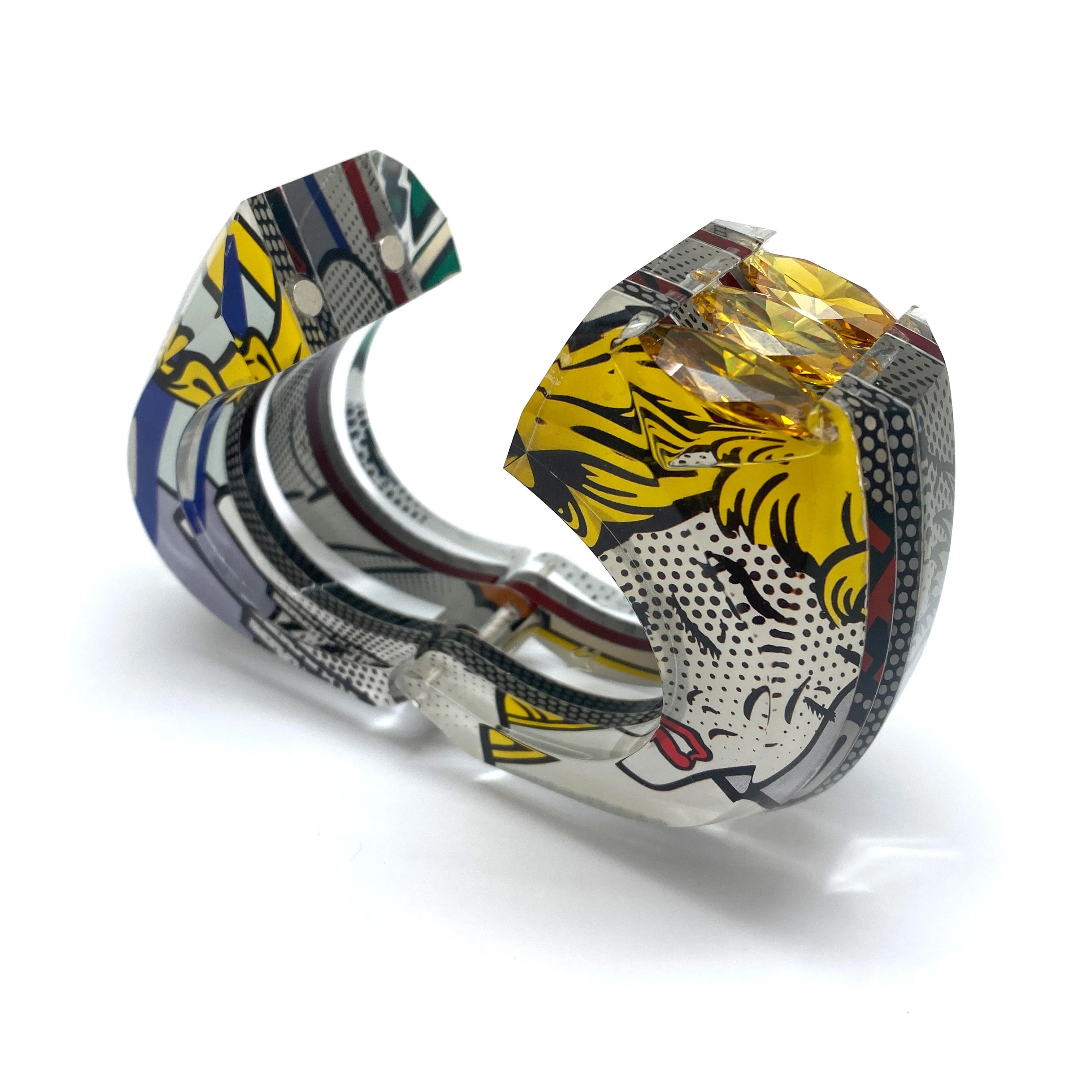 Statement Citrine Pop Art Bracelet