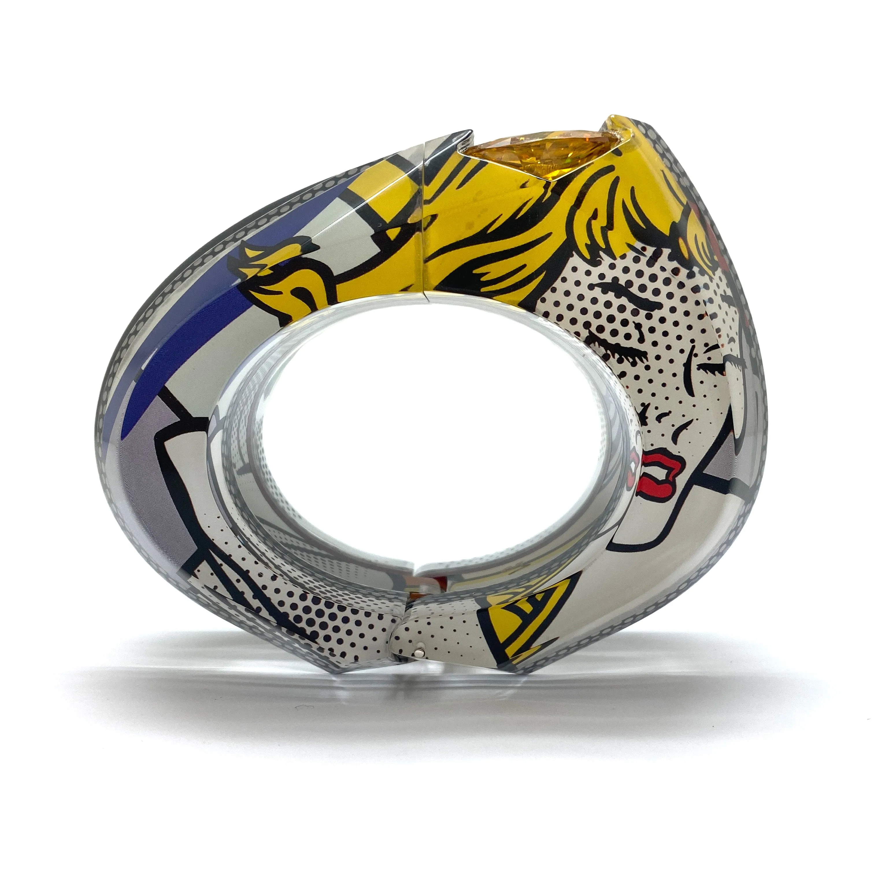 Statement Citrine Pop Art Bracelet