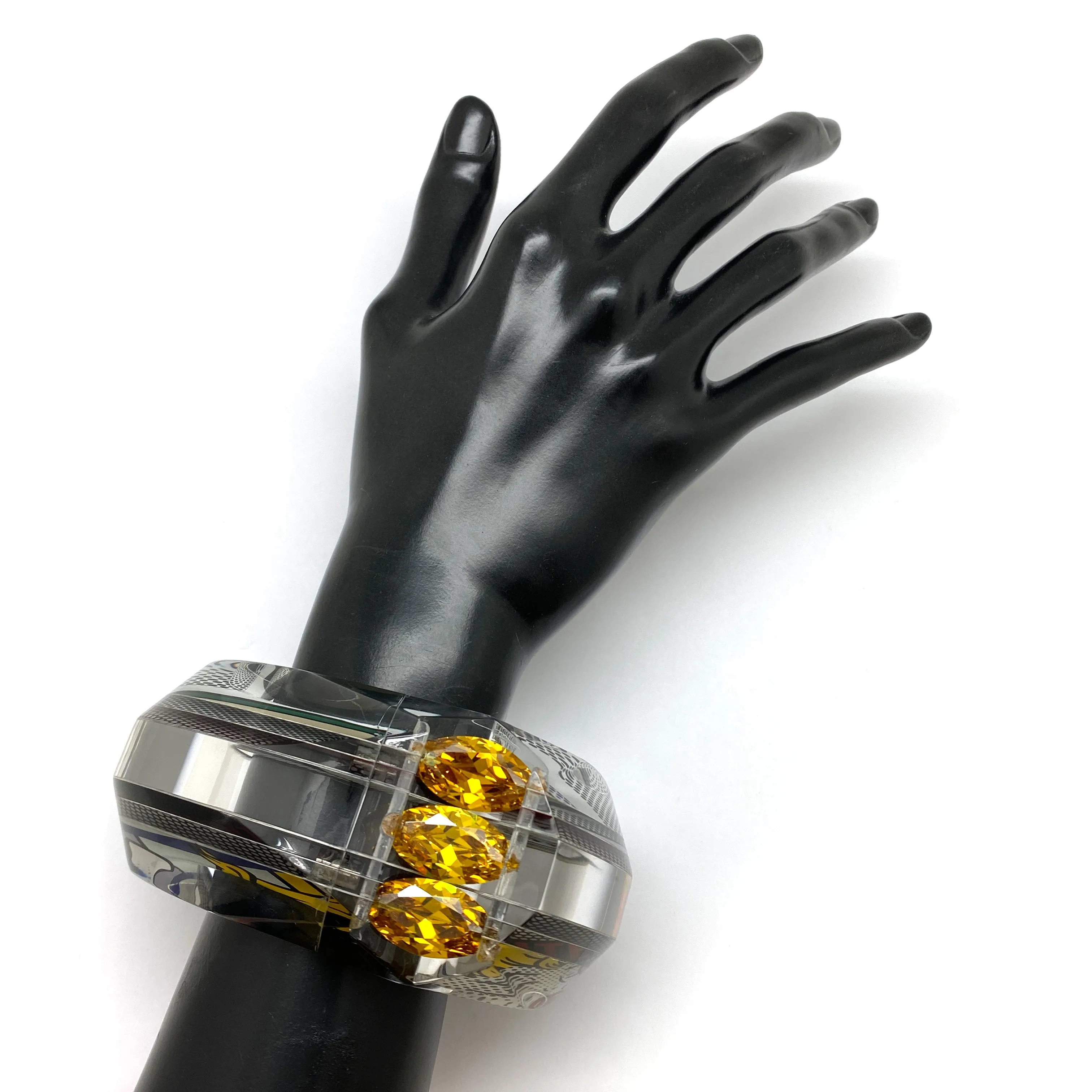Statement Citrine Pop Art Bracelet