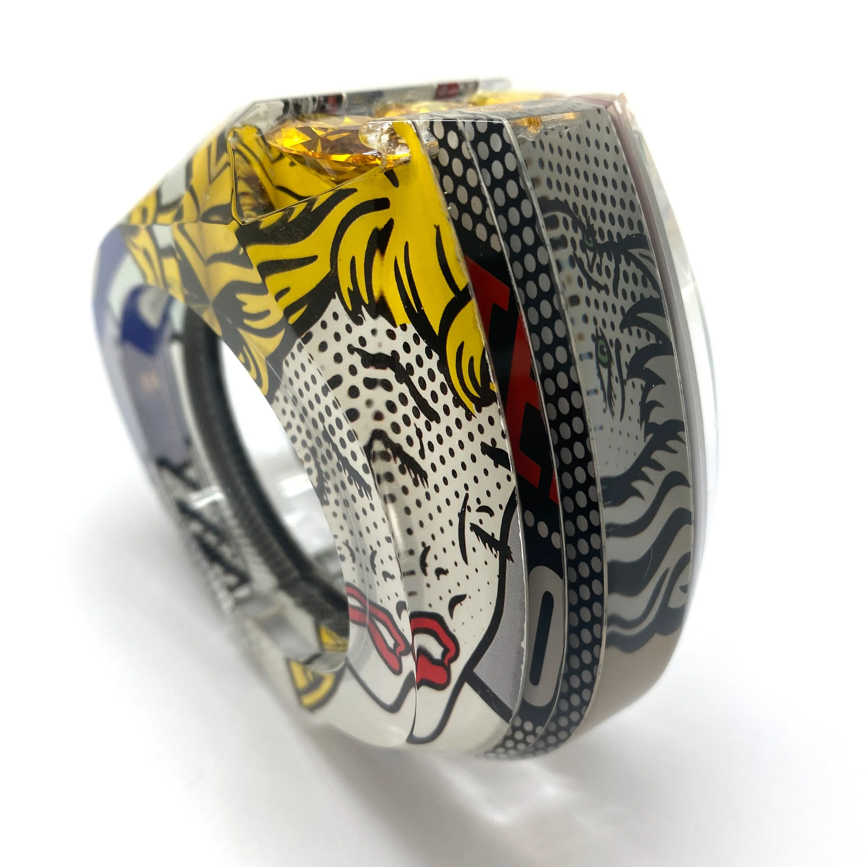Statement Citrine Pop Art Bracelet