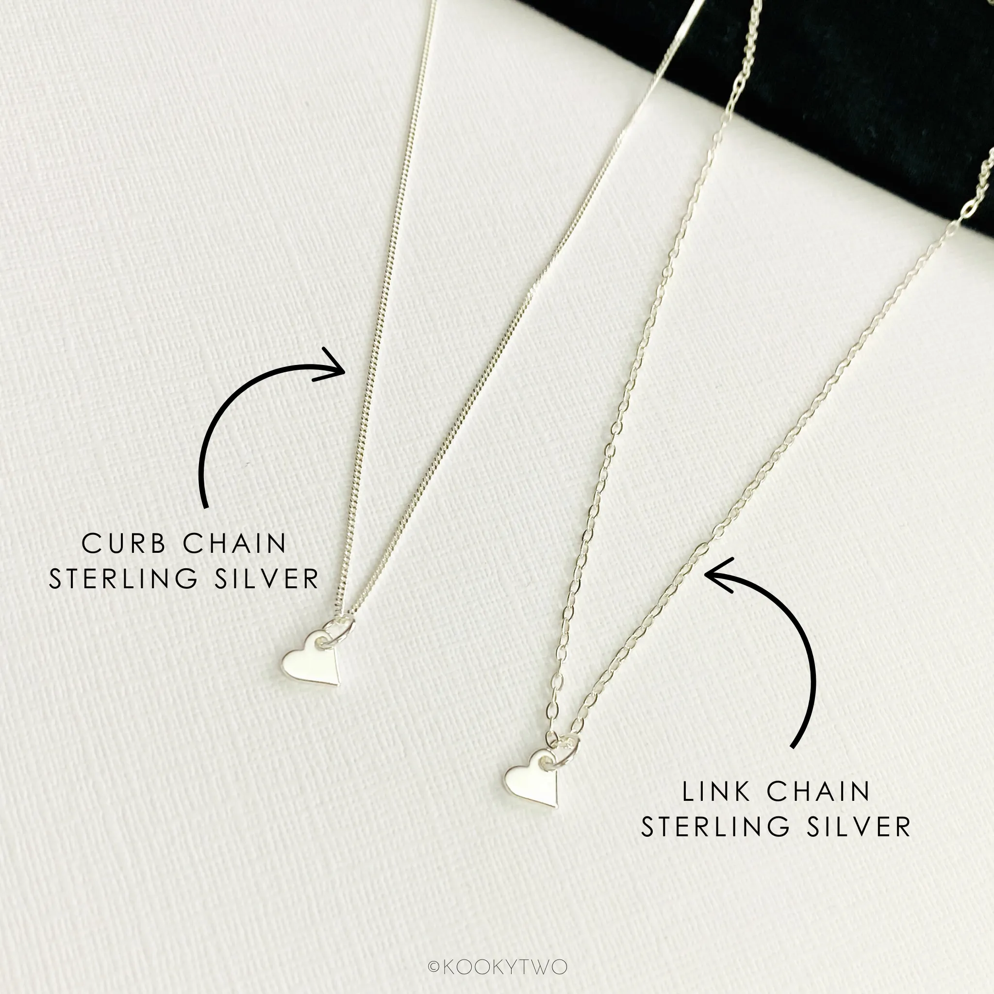 Sterling Silver Dainty Heart Necklace