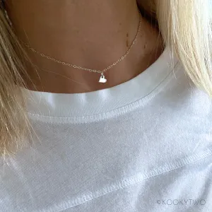 Sterling Silver Dainty Heart Necklace