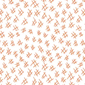 Stitchy 13263-35 Hashtags Orange/White