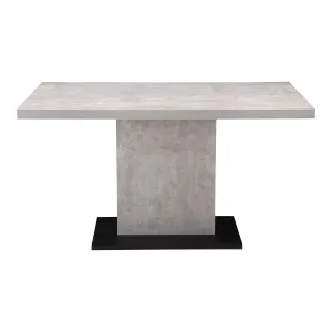 Streamlined Concrete Dining Table - Modern Elegance in Stone