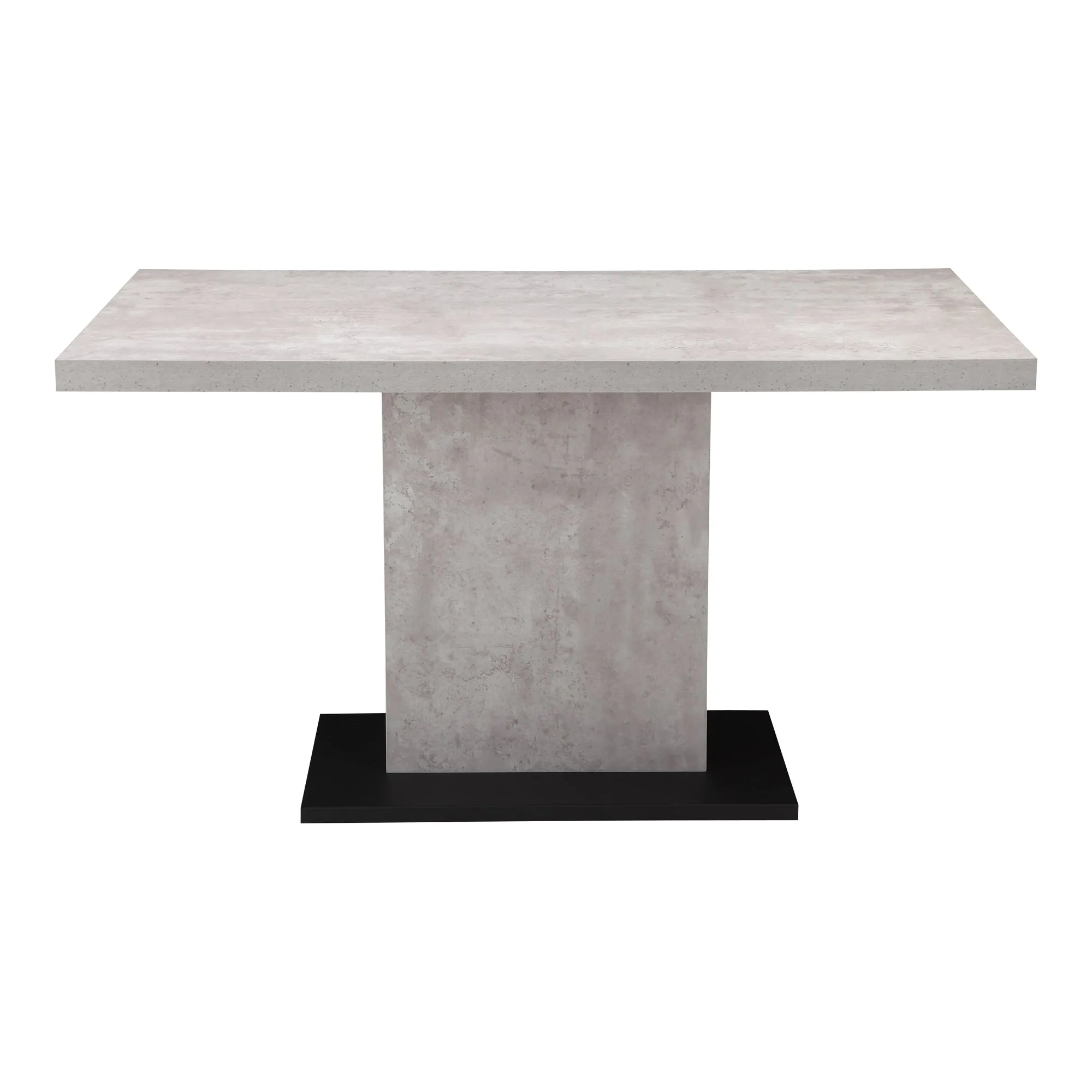 Streamlined Concrete Dining Table - Modern Elegance in Stone