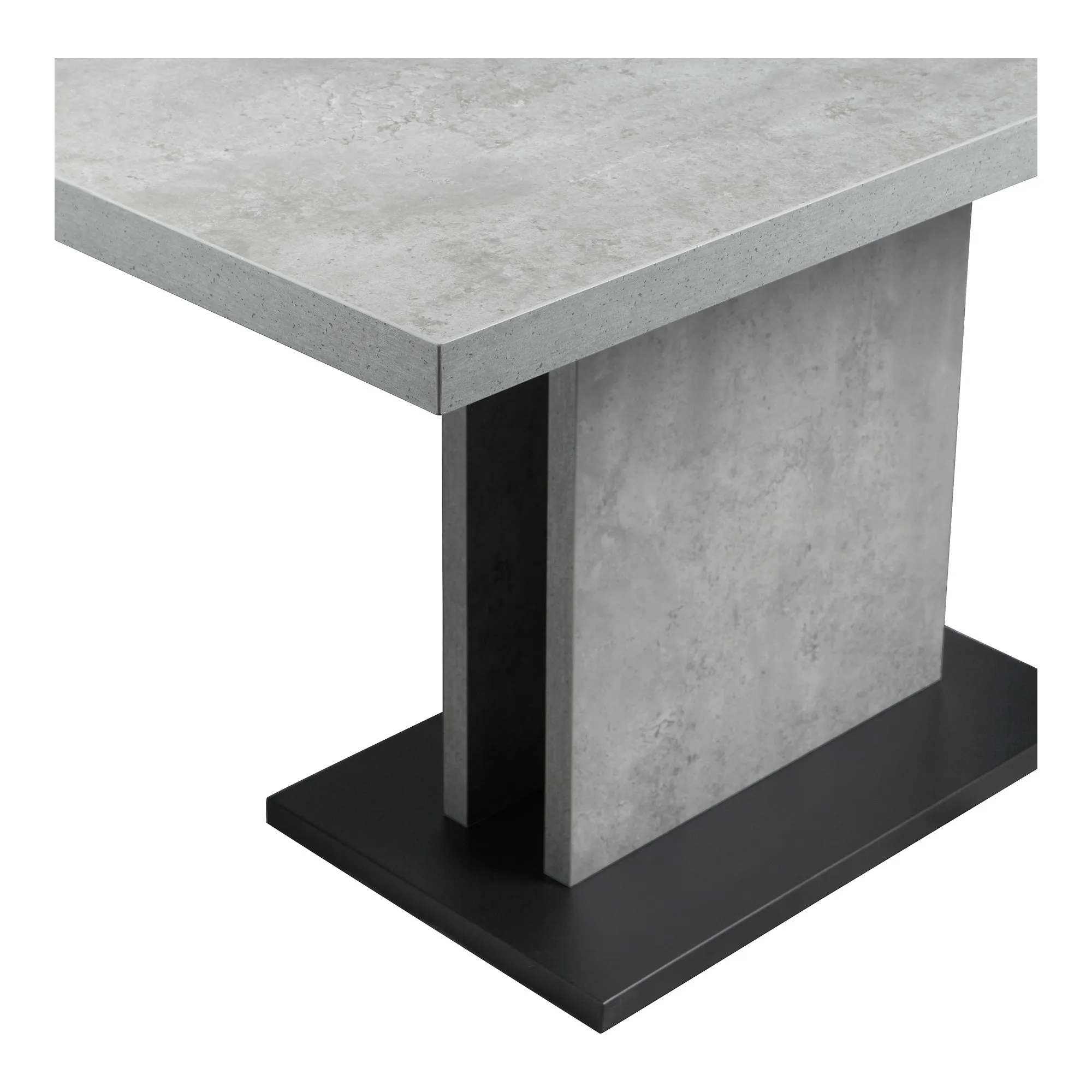 Streamlined Concrete Dining Table - Modern Elegance in Stone