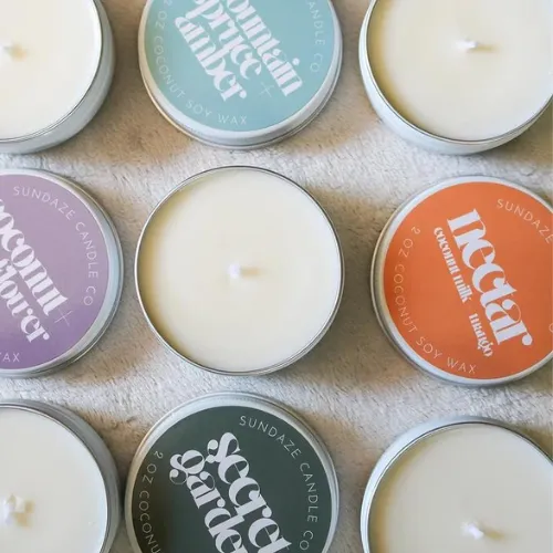 Sundaze Hibiscus   Starfruit | 2 oz Travel Candle | Coconut/Soy Wax