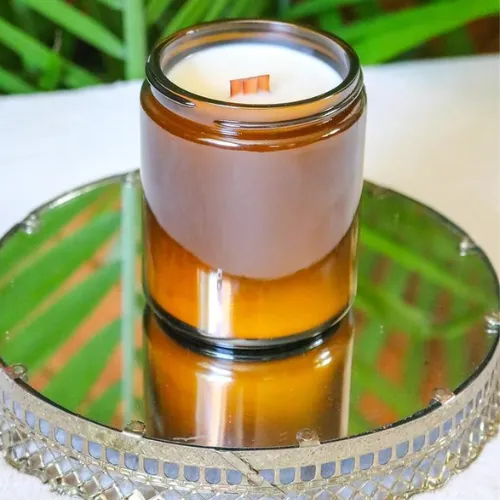 Sundaze Hibiscus   Starfruit | 8 oz Amber Glass | Coconut   Soy Wax