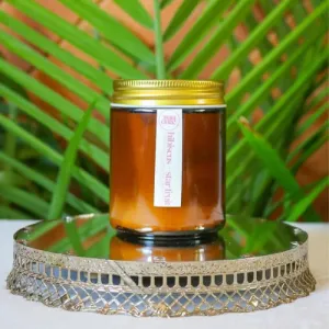 Sundaze Hibiscus   Starfruit | 8 oz Amber Glass | Coconut   Soy Wax