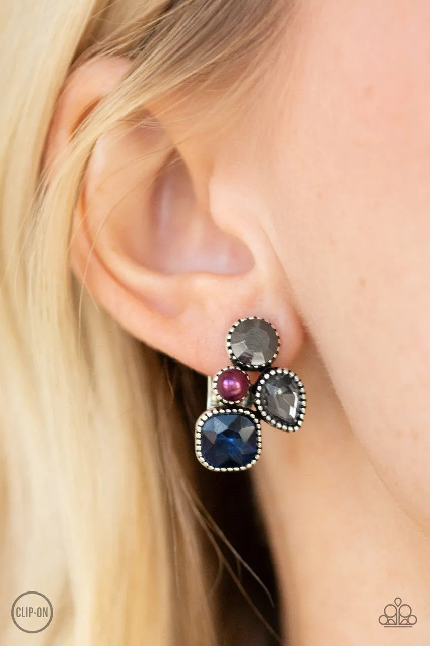 Super Superstar Multi Paparazzi Clip-On Earrings