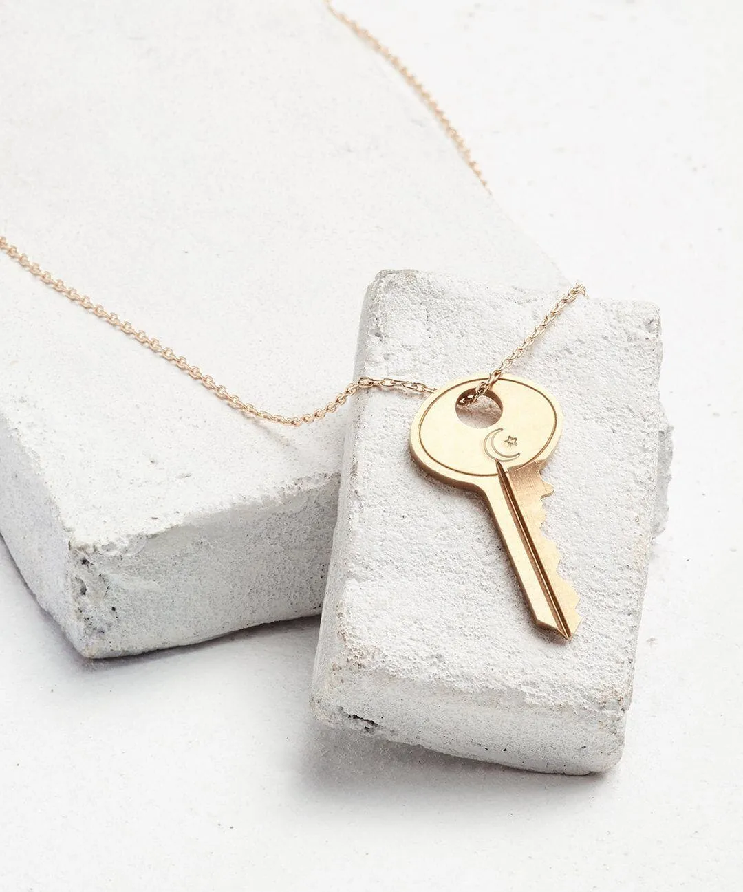 Symbol Dainty Key Necklace