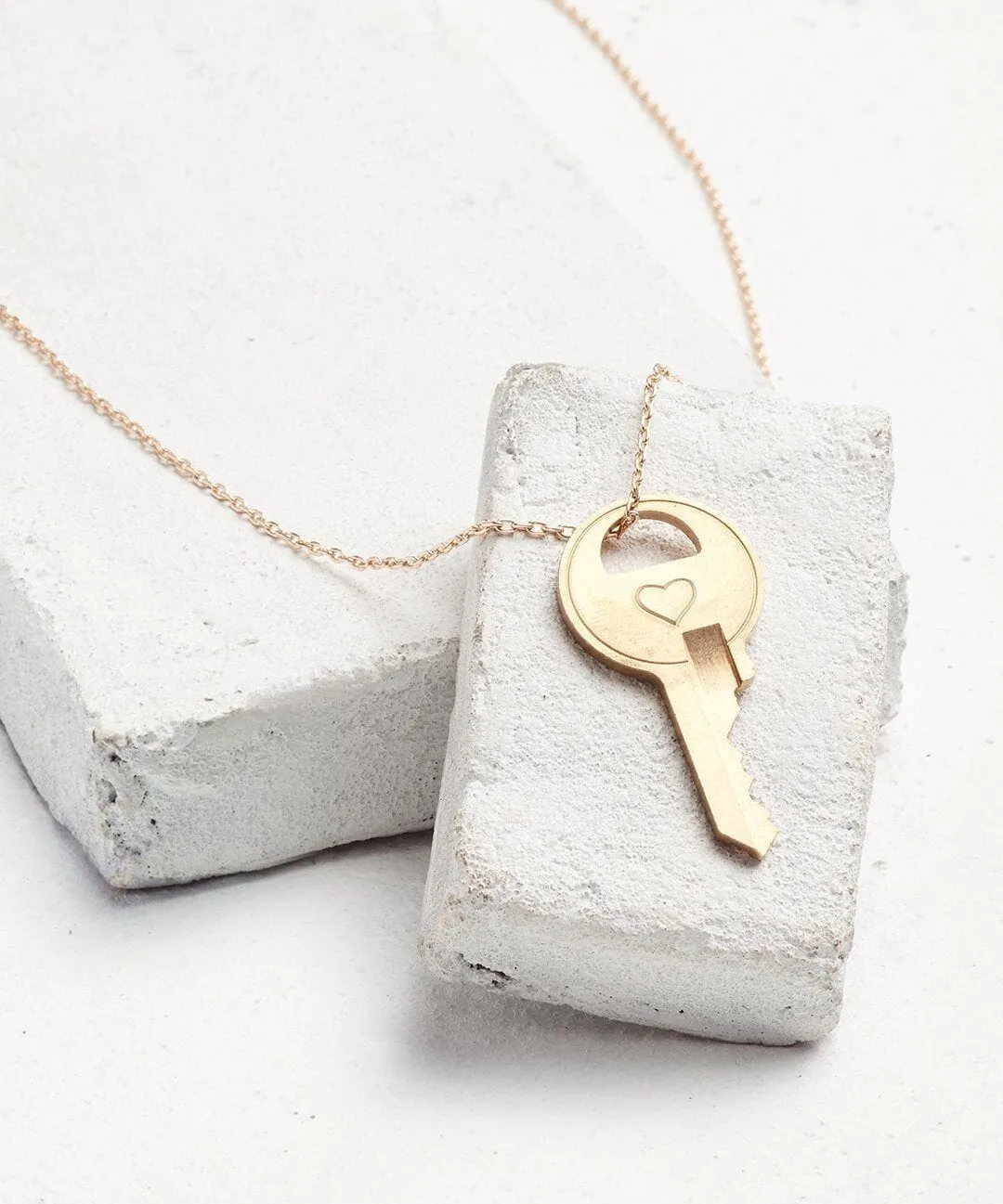 Symbol Dainty Key Necklace
