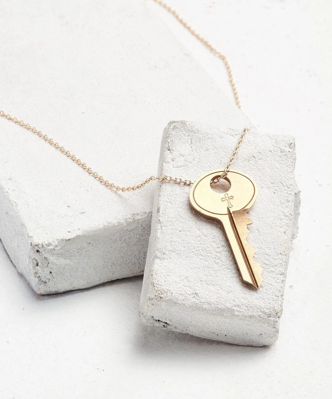 Symbol Dainty Key Necklace