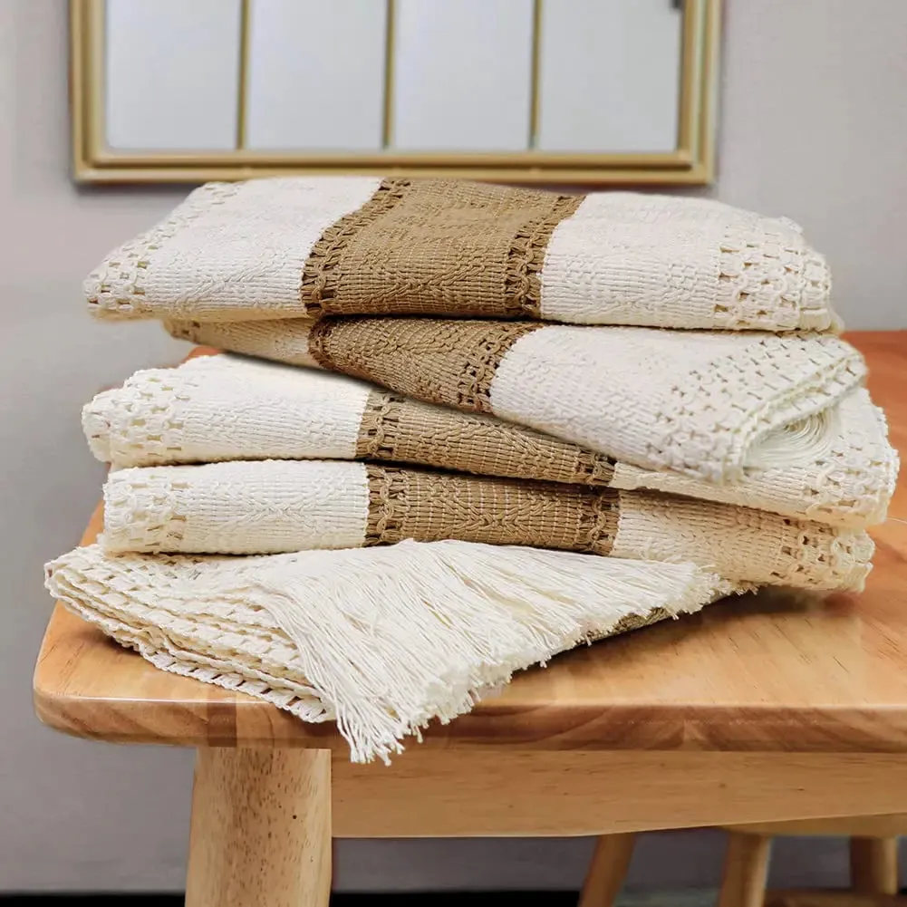 Table Runner Farmhouse Style, Boho Table Runner