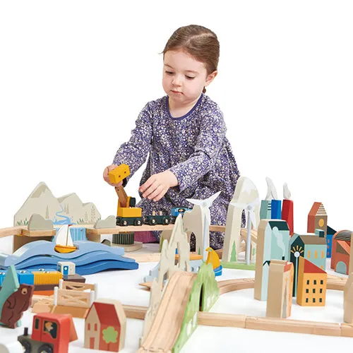 Tender Leaf Wooden Mountain View Train Set