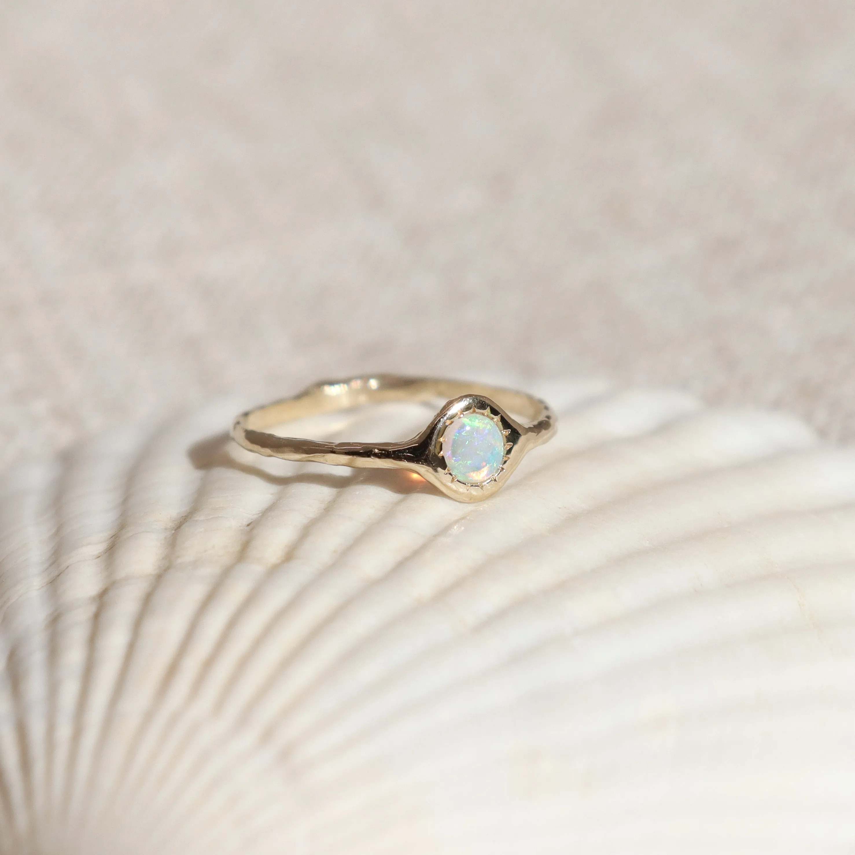 The Asrai Ring | Opal, 14k Gold