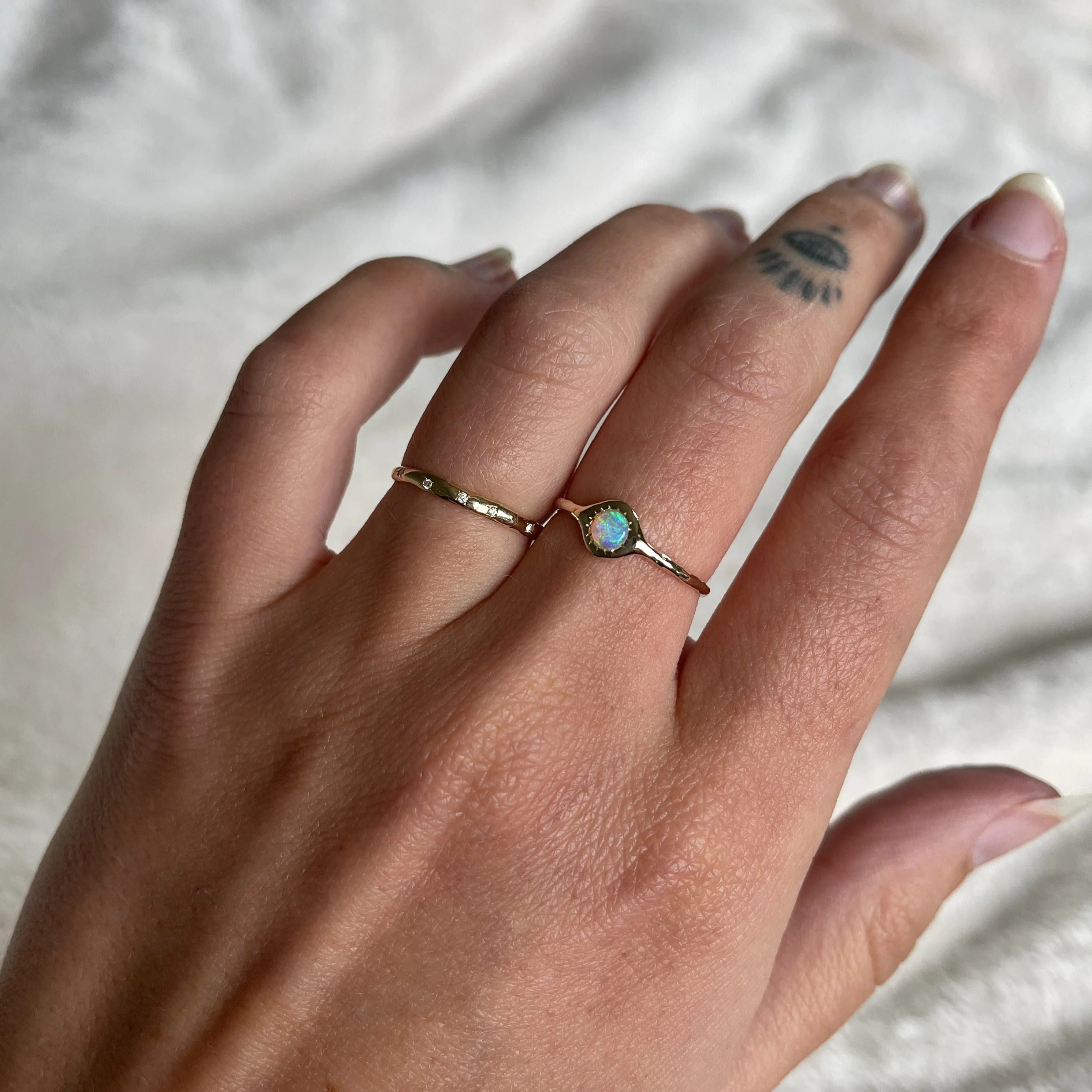 The Asrai Ring | Opal, 14k Gold