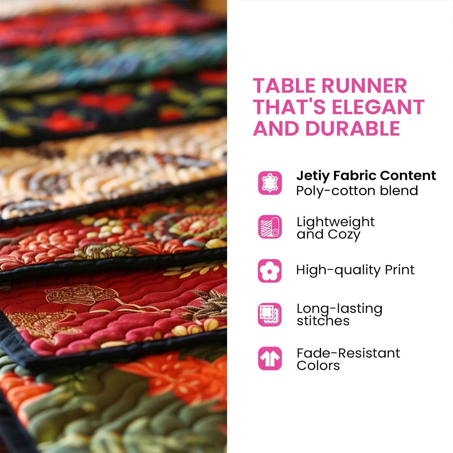 Tiki Treasure Quilted Table Runner NCU0PTT376