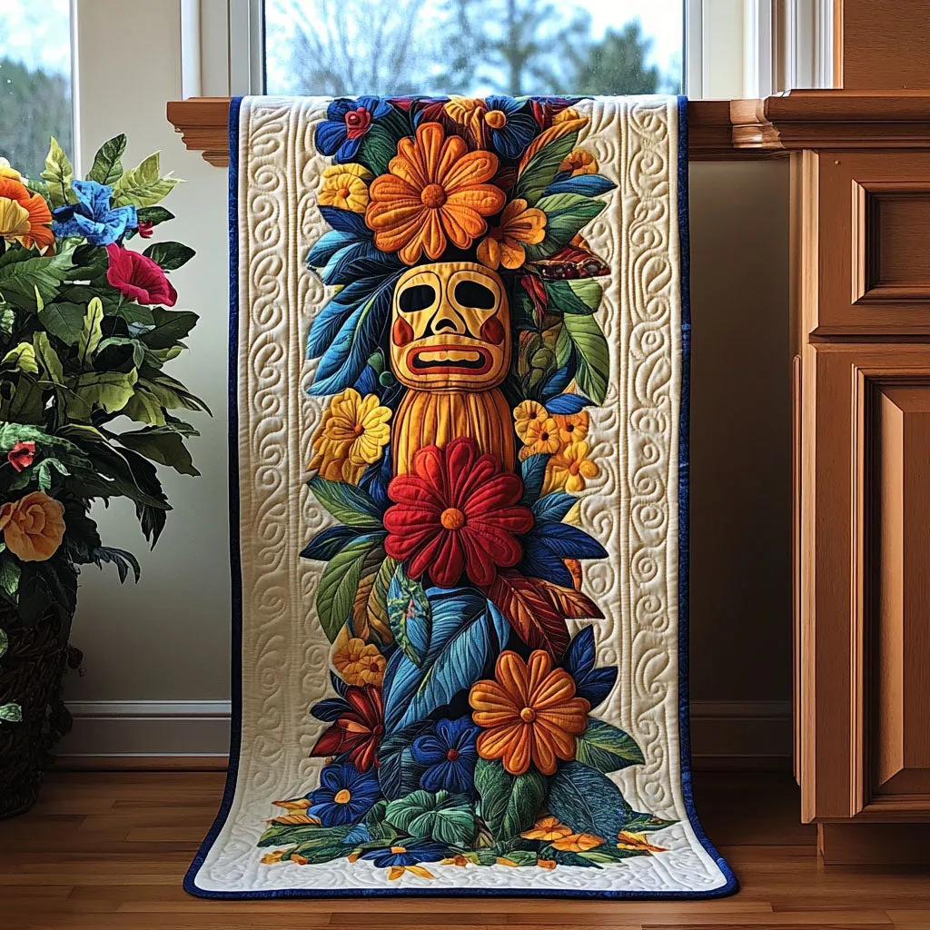 Tiki Treasure Quilted Table Runner NCU0PTT376