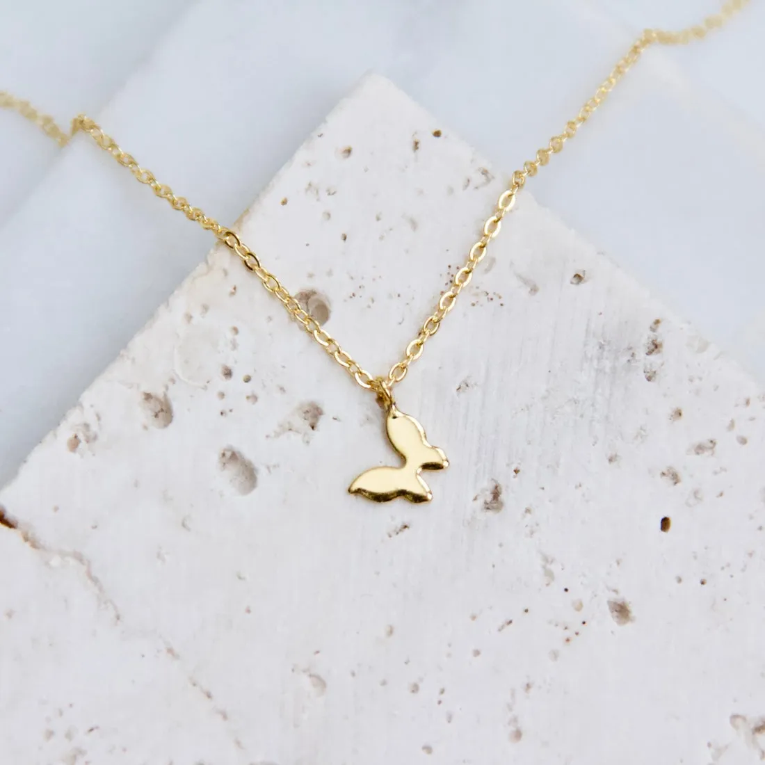 Tiny Butterfly Necklace