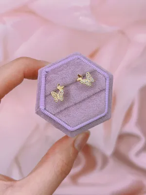 Tiny Butterfly Stud Earrings