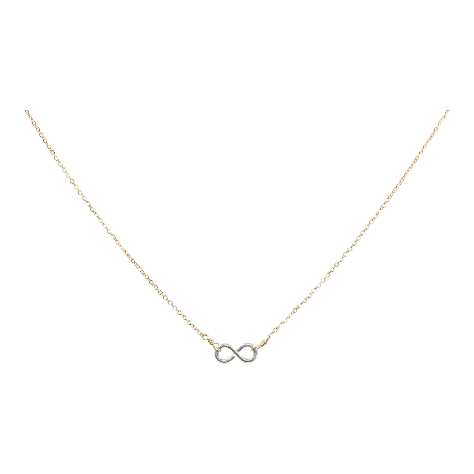 Tiny Infinity Necklace on Thin Chain