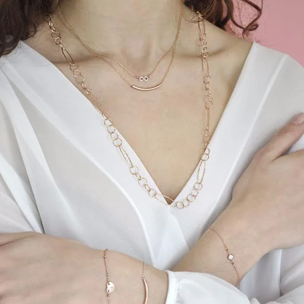 Tiny Infinity Necklace on Thin Chain