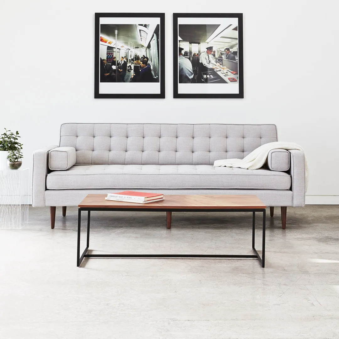 Tobias Coffee Table Rectangle Gus* Modern Color: Walnut