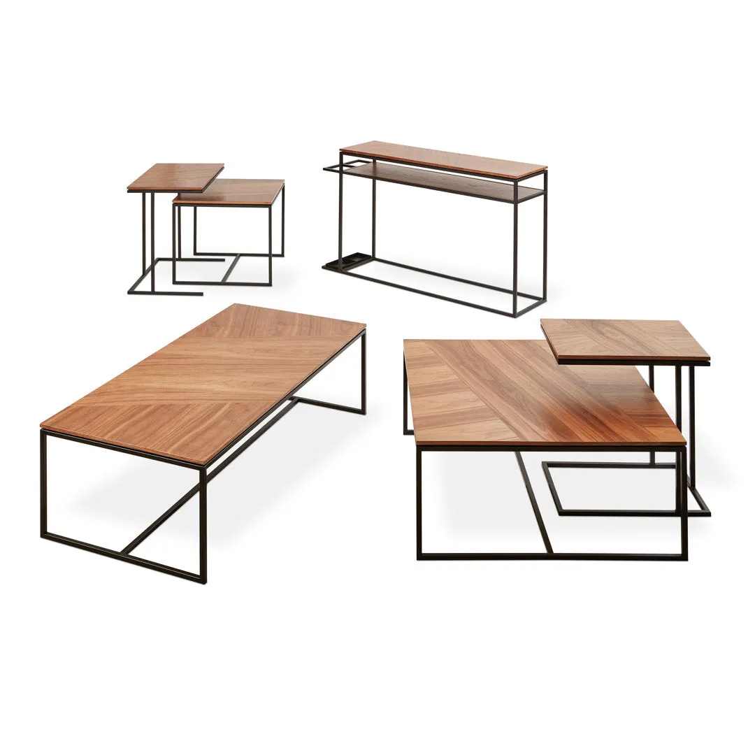 Tobias Coffee Table Rectangle Gus* Modern Color: Walnut