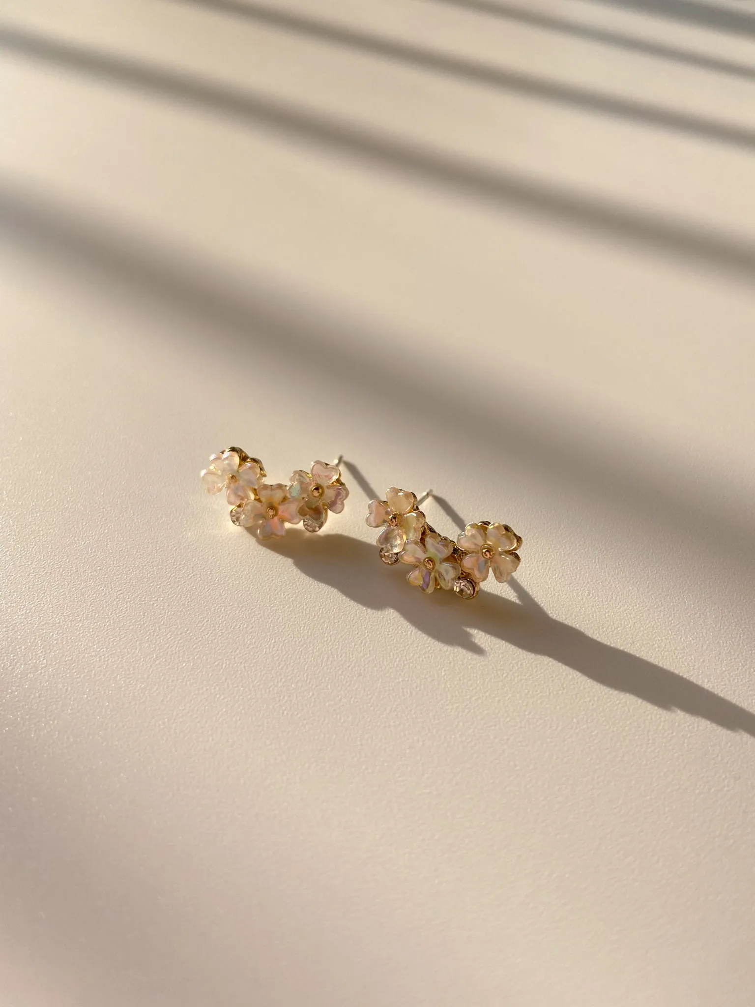 Triple Flower Earring
