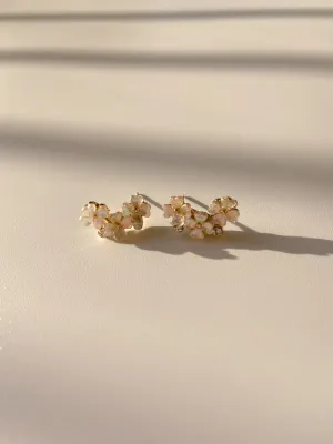 Triple Flower Earring